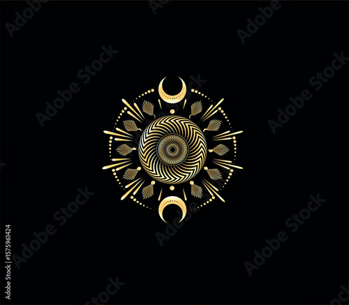 you will get sacred geometry logo and mystical logo design