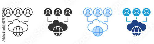 Connectivity Icon Set Multiple Style Collection