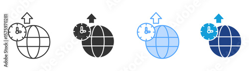 Uptime Icon Set Multiple Style Collection