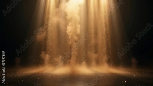 Dramatic Light Beams and Dust Particles in Dark Atmosphere