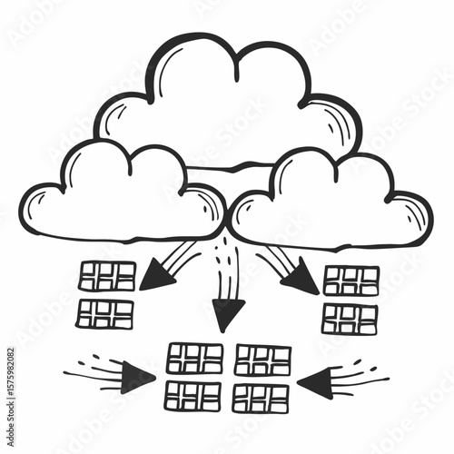 Cloud Computing Vector Concept