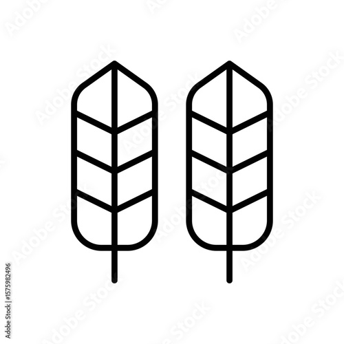 Native Feathers Icon Vector. Feathers Logo