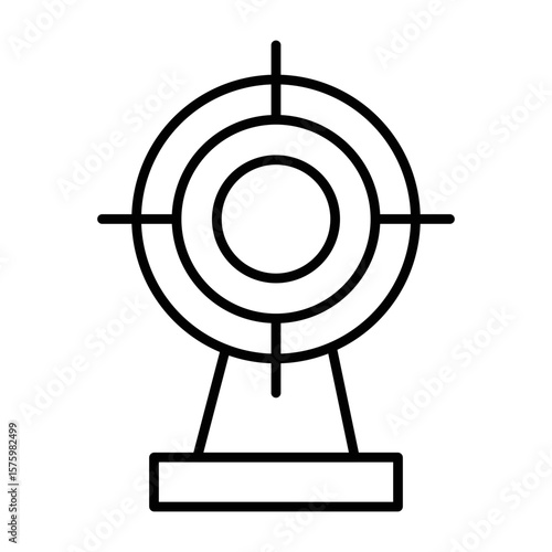 Shooting Target Icon Vector. Target aim Logo