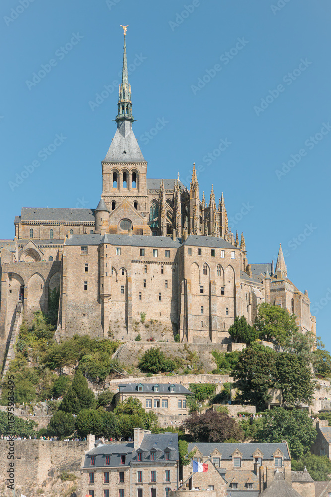 Obraz premium Mont-Saint-Michel, Normandy, France, close up view