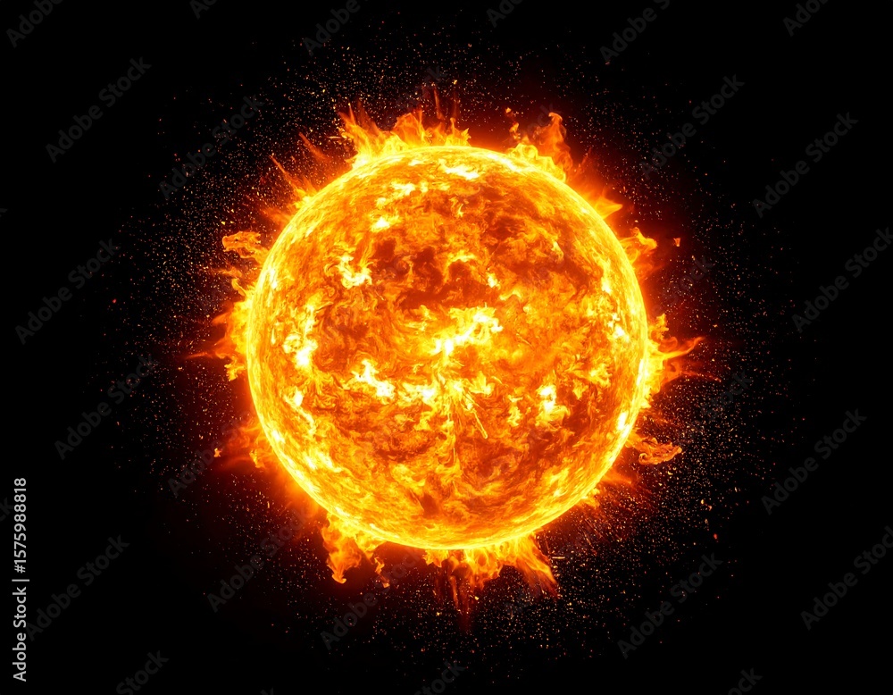 Fototapeta premium Fiery celestial sphere (1)