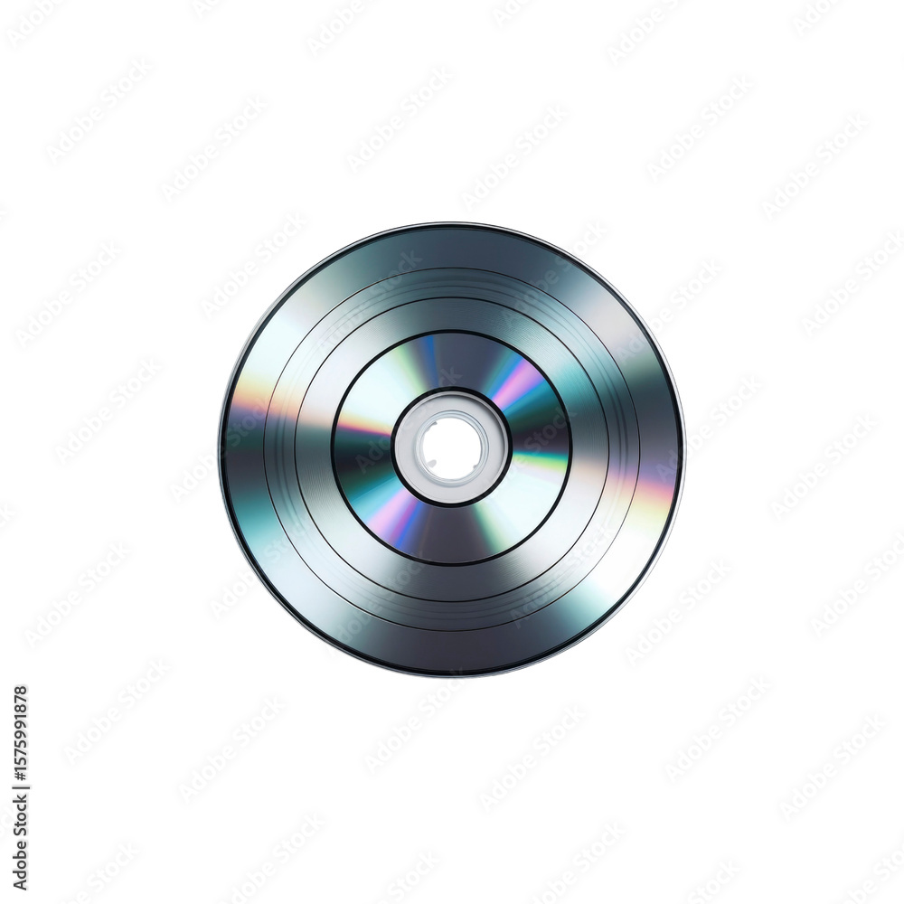 Fototapeta premium Shiny Compact Disc, CD, Data Storage, Technology, Digital Media