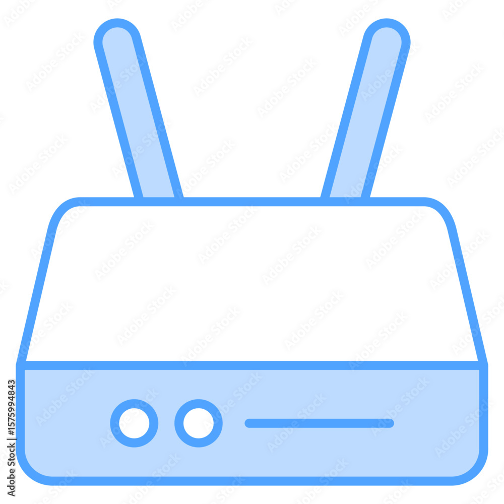 Obraz premium Router Blue Icon Element For Design