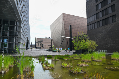 Europe Grand duché de Luxembourg Esch sur Alzette Belval université Belvaux ancien laminoir industrie