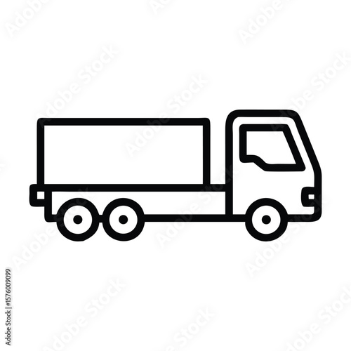 truck on a white background