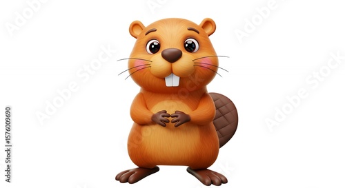 Cartoon beaver illustration