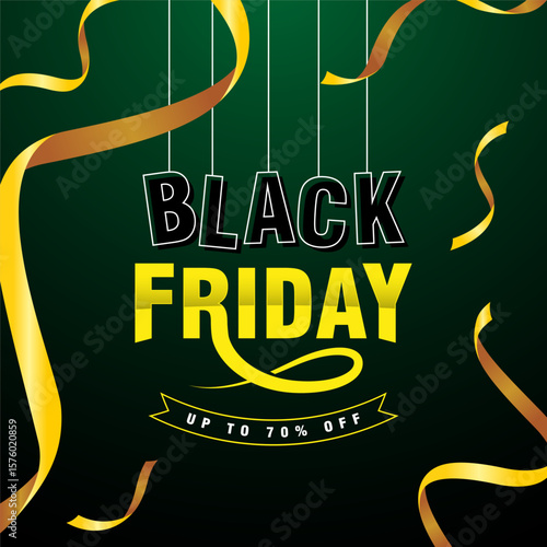 Bold, eye-grabbing, and built for impact—this Black Friday banner bursts with urgency and style. Ideal for e-commerce brands, promotional campaigns, and seasonal advertising that needs to convert fast