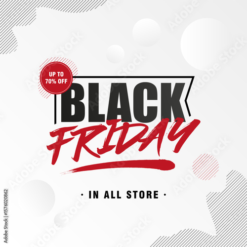 Bold, eye-grabbing, and built for impact—this Black Friday banner bursts with urgency and style. Ideal for e-commerce brands, promotional campaigns, and seasonal advertising that needs to convert fast