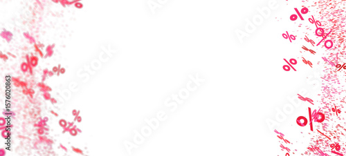 Abstract background with pink percentage signs. Perfect for sale banners, promotions, and discounts.