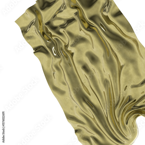 Golden waves of luxury shim...