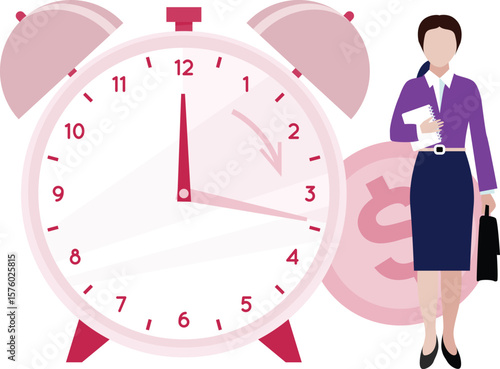 The salary girl has arrived on time