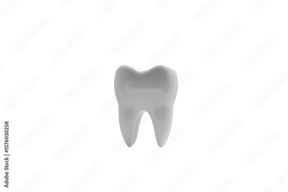 Fototapeta premium White tooth in dental concept 3d rendering PNG
