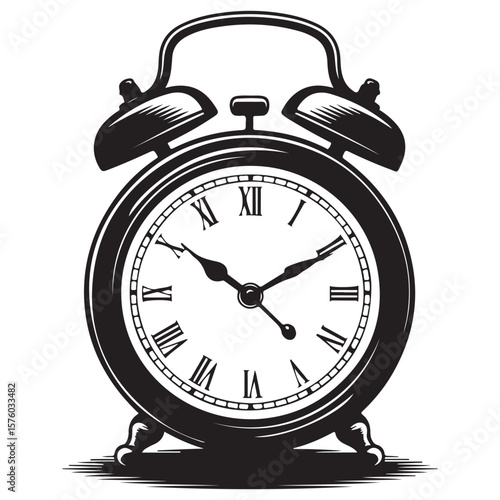 black alarm clock