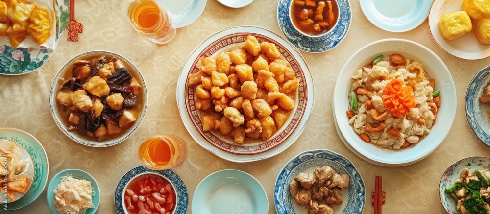 A variety of Asian dishes on a table (1) A variety of Asian dishes on a table (1)