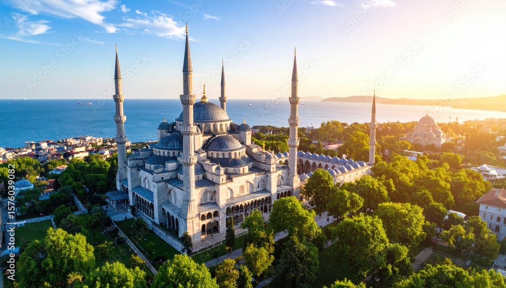 Obraz premium Grand Mosque at Sunset, Istanbul