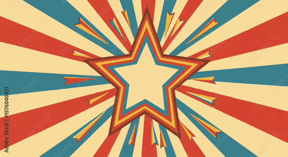 Fototapeta premium grunge star burst
