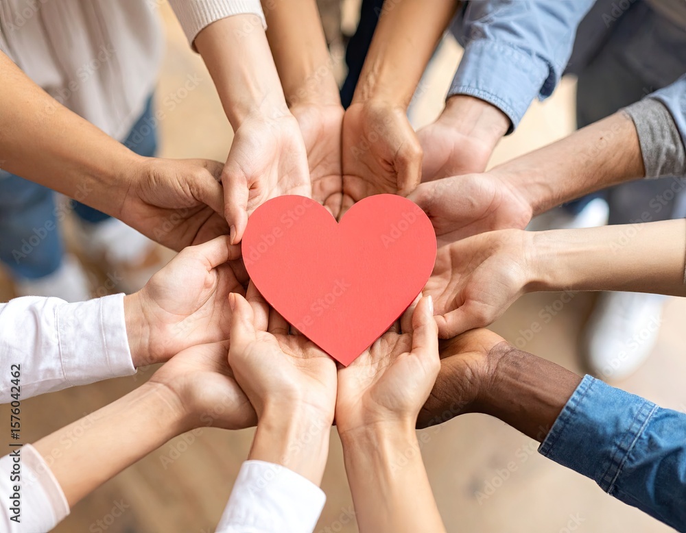Hands holding a heart Hands holding a heart