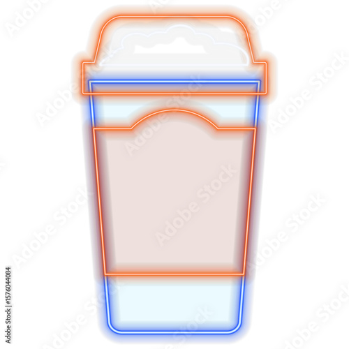 coffee drinks. neon style. juice. neon milkshake. Pearl Milk Tea, Boba Yummy Drinks in Glass or Plastic Cups