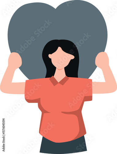 A girl with a broad heart.