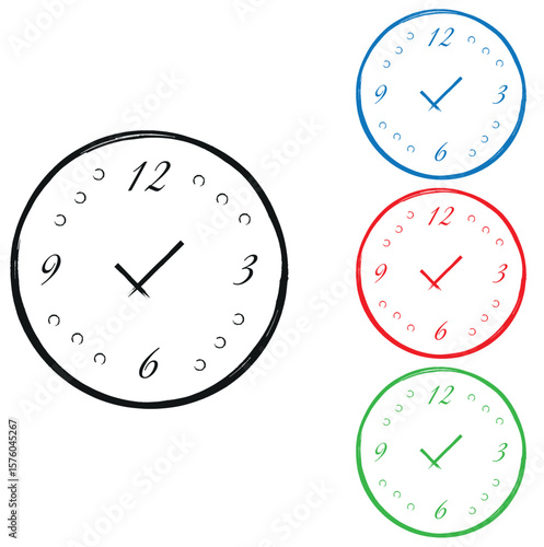 Clock,A simple wall clock with 