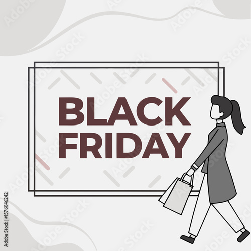 A woman shopping for deals on Black Friday