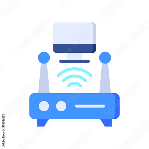 Access Point flat color icon