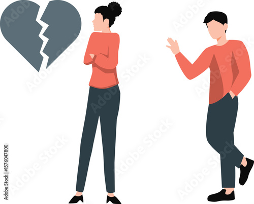 The boy is calling an angry friend.