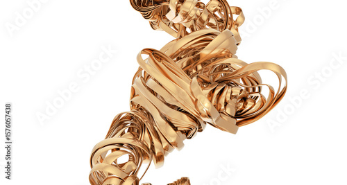 Shiny yellow leaf gold foil...