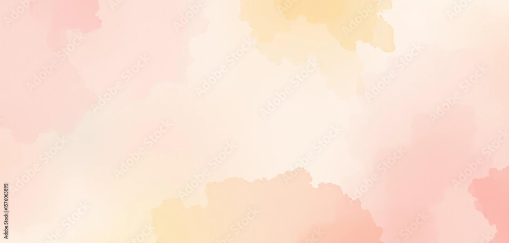 Obraz premium Soft pastel watercolor wash background with subtle texture and blended colors, cloud, wallpaper