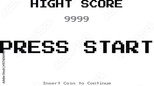 pixel press start score