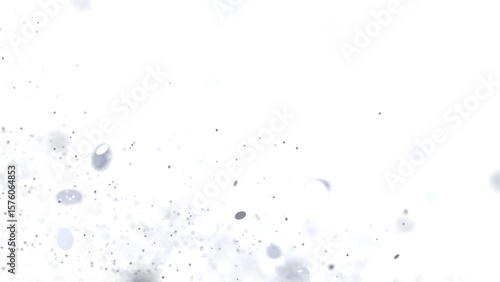 Glowing white particles flo...