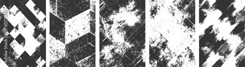  Abstract overlay grunge, old set of grunge texture Overlay Vector illustration dust transparent background