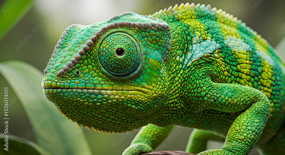 Obraz premium chameleon on a branch