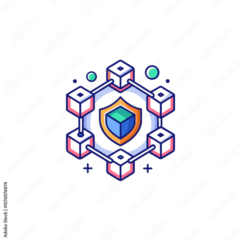 Fototapeta premium futuristic chip quantum swirl atom circuit