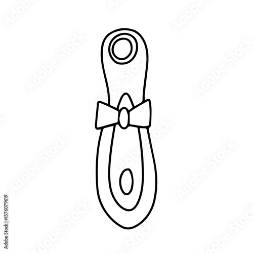 Hand drawn vibrator vector illustration isolated