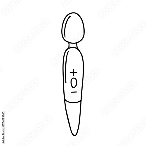 Hand drawn vibrator vector sketch