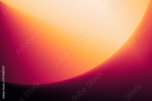 Bright orange, purple, and red fluid mesh gradient with bold curve and glow. Eye-catching abstract design full of warmth. Suitable for marketing visuals, modern poster design, or mobile wallpapers.