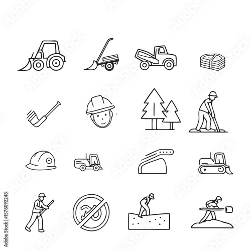 Stump service line icons