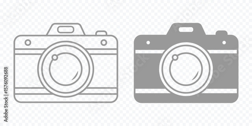 Photo vector icon for graphic and web design. camera icon Vector illustration in black. Camera icon set. photo camera icon. camera photography icon. , snapshot sign . line outline icons eps 10