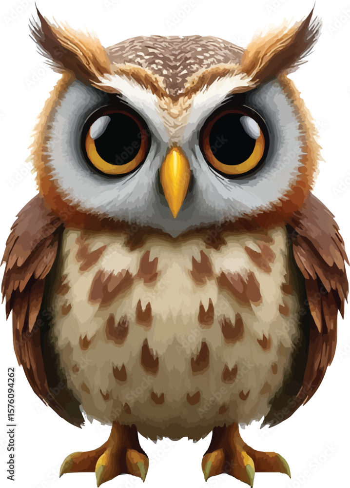 Fototapeta premium owl 3d