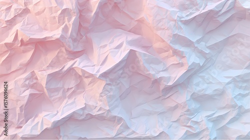Wallpaper Mural Elegant Pink and Blue Crumpled Paper Texture Background with Artistic Folds Torontodigital.ca