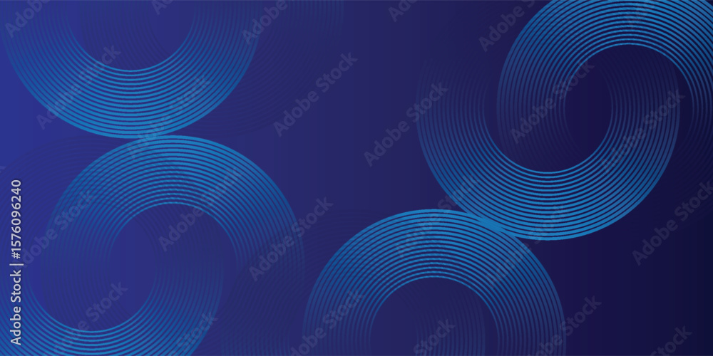 Fototapeta premium Blue abstract background. Geometric lines pattern. Modern shiny blue gradient lines. Futuristic technology graphic design. Suit for business, modern