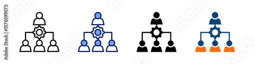 Hrm All In One Icon Multi Styles Vector Set