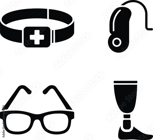 Medical Devices and Prosthetics Icons