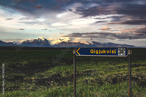 road sign in the desert