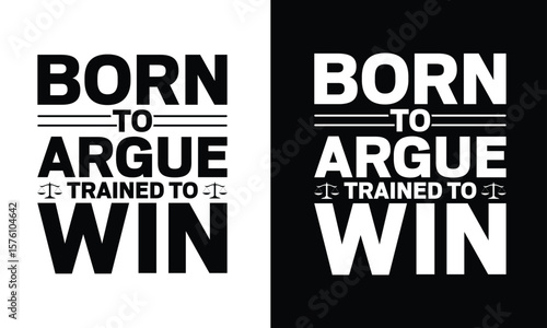 Advocate Tshirt Design Lawyer Typography Vector. Use for mugs, Cards, stickers, etc.
